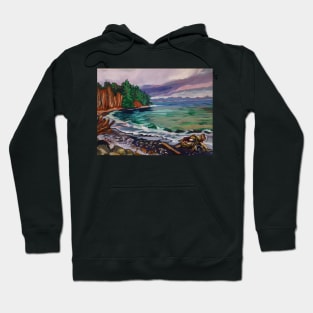 Vancouver island beach Hoodie